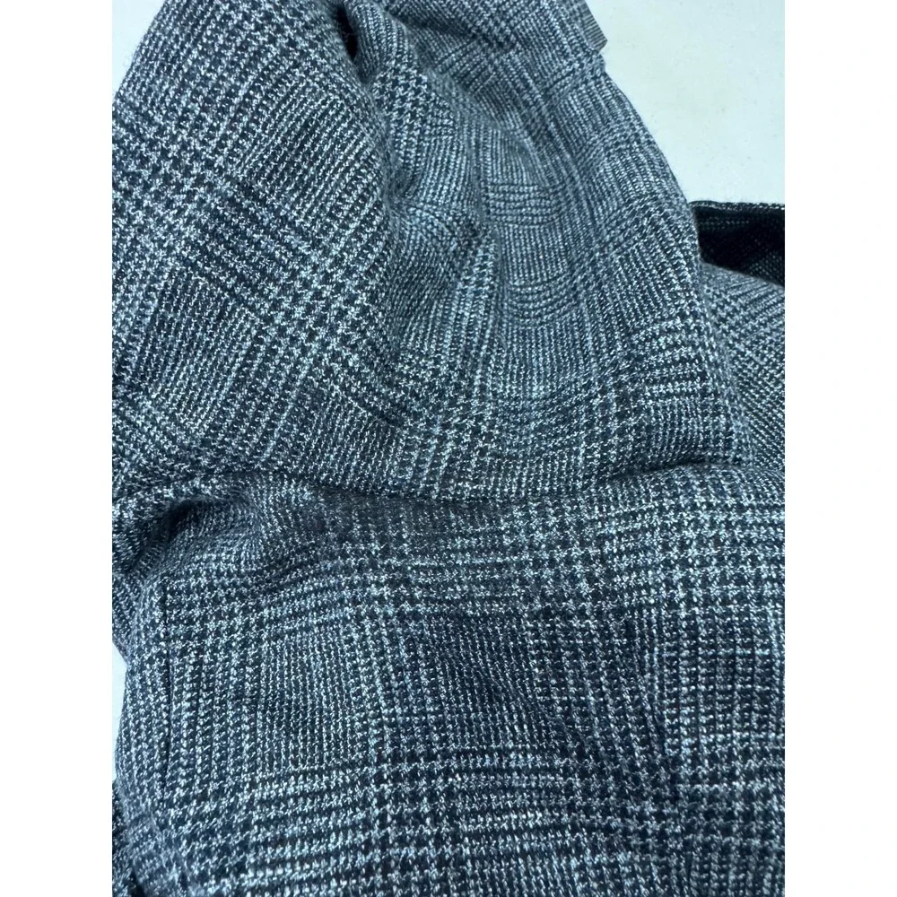 Corneliani Mens Grey Glen Plaid Three Button Sport Coat Blazer 40R